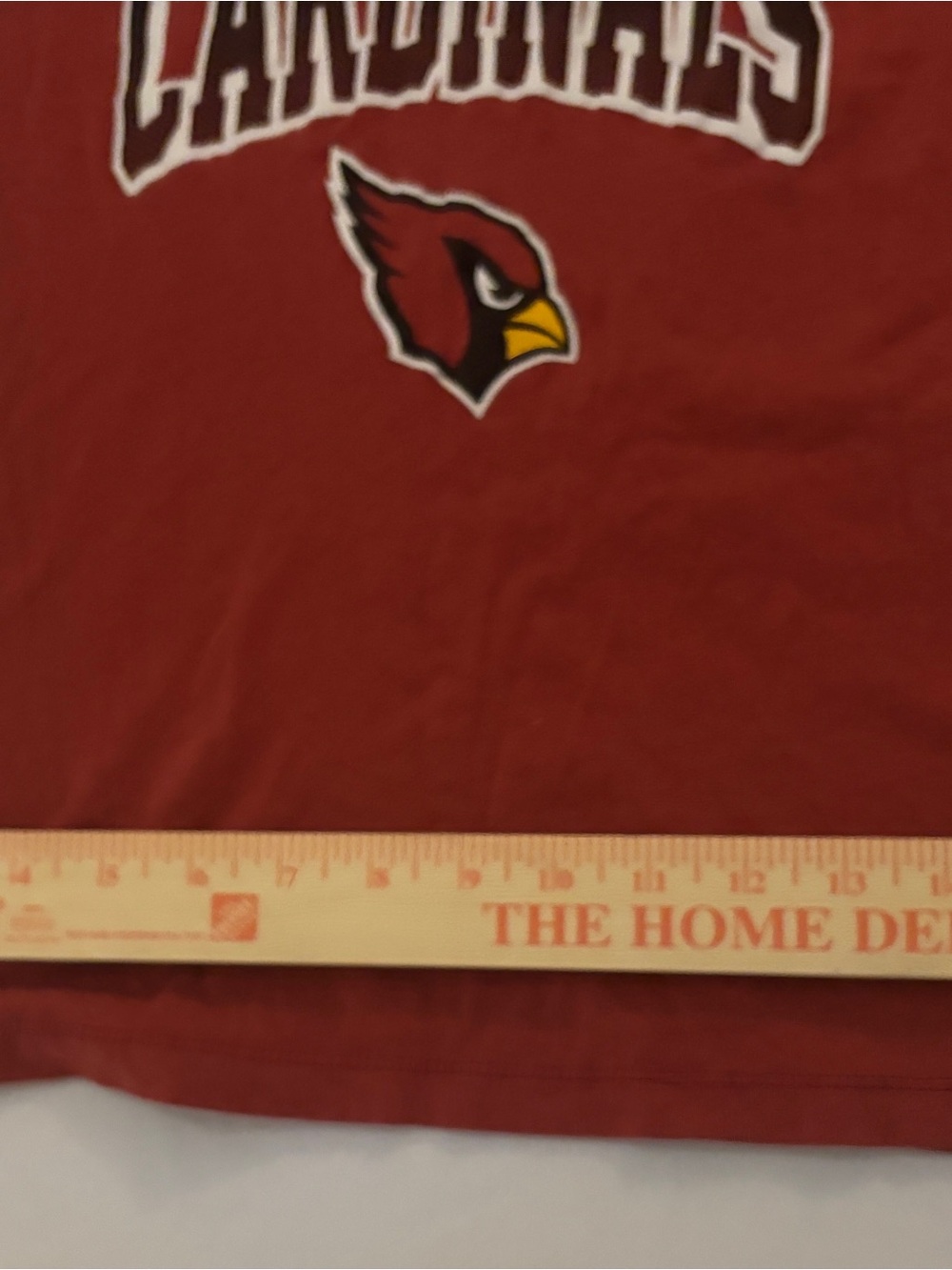 NFL Women's Red Team Apparel Shirt Women’s Small Arizona Cardinals V Neck - Picture 14 of 16
